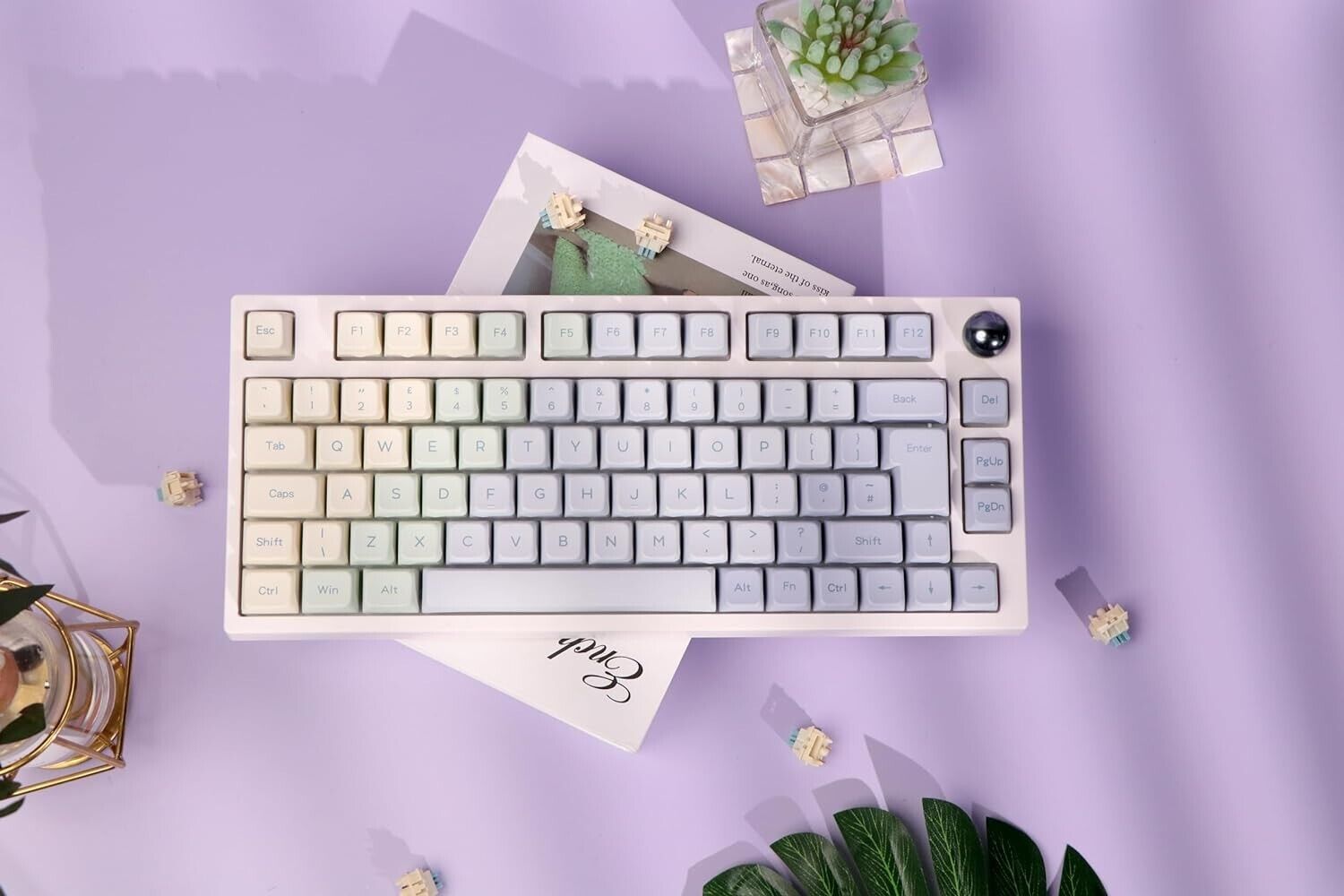 Monet UK Hot Swap RGB 2.4Ghz/Bluetooth 5.0/Wired Mechanical Keyboard