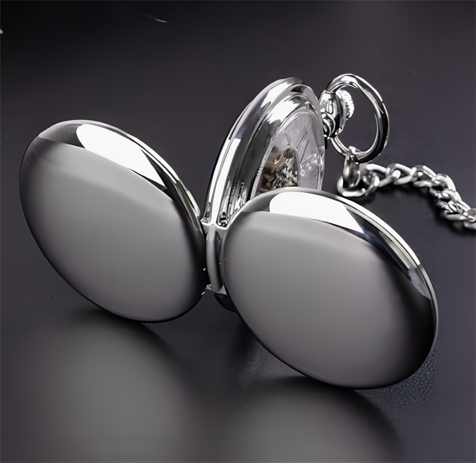Tiong Silver Single or Double Opening Case Mechanical Pocket Watch, Pocket Watch