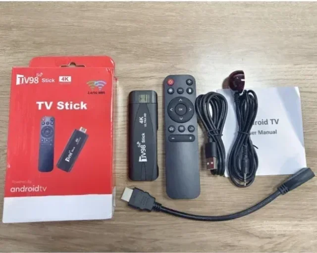 TV98 TV Stick Android12 Top Set Box Amlogic 4K WiFi 1G/2G 8G/16G Smart Wireless HDMI Cable Network Media Player TV Receiver