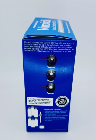 Kirkland Minoxidil 5% Extra Strength Men Hair Regrowth Solution 12 Month Supply
