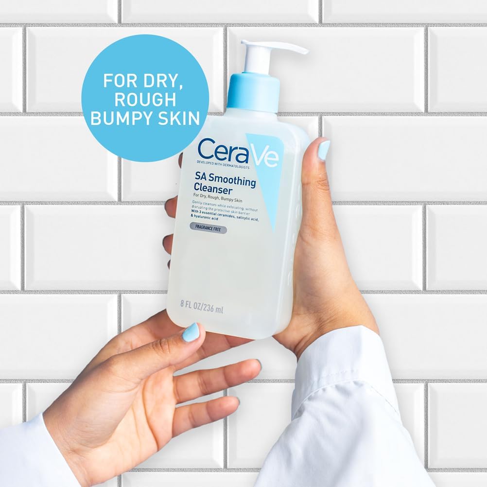 CeraVe SA Smoothing Cleanser with Salicylic Acid for Dry, Rough & Bumpy Skin 19OZ