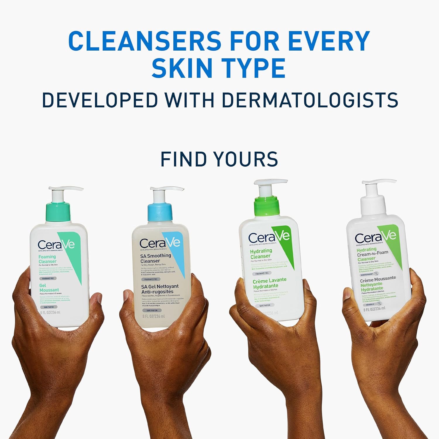 CeraVe SA Smoothing Cleanser with Salicylic Acid for Dry, Rough & Bumpy Skin 236ml