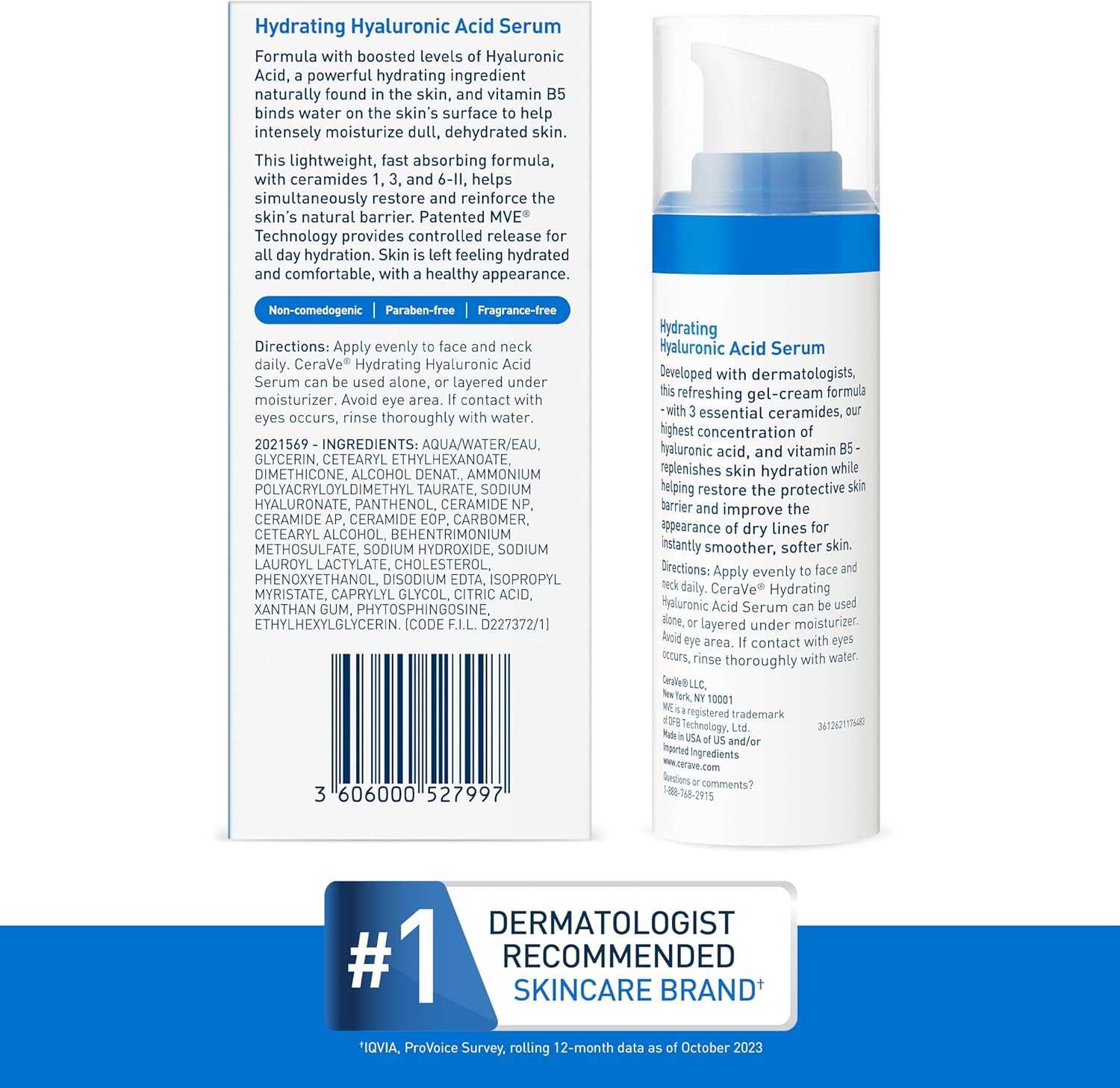 CeraVe Hydrating Hyaluronic Acid Serum