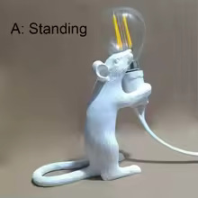 Dropshipping Nordic Home Room Mouse LED Table Lamp Modern Style Desktop Bedside Table Lights Home Room Decor Lighting Desk Lamp