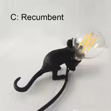 Dropshipping Nordic Home Room Mouse LED Table Lamp Modern Style Desktop Bedside Table Lights Home Room Decor Lighting Desk Lamp