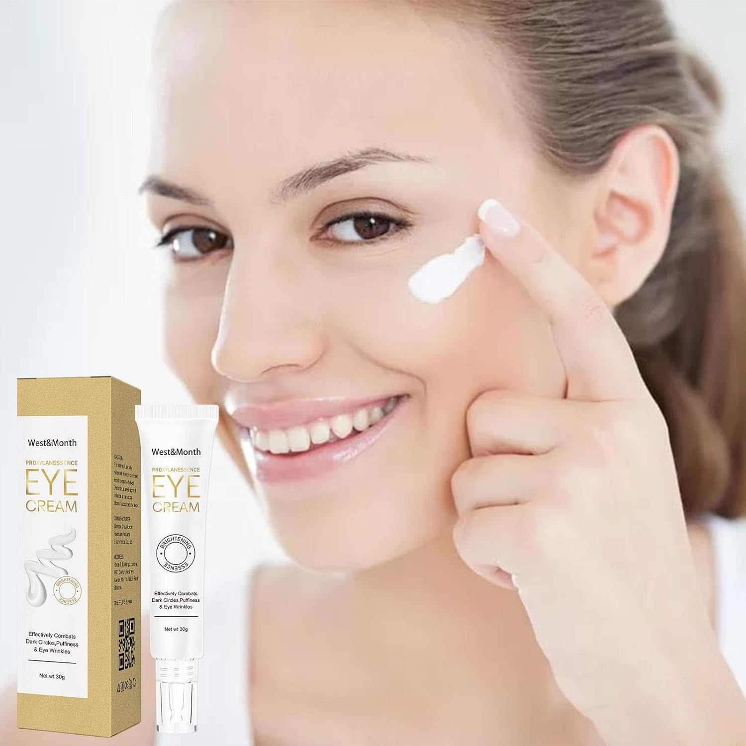 Firming Eye Cream, Instant Firming Eye Cream Against Bags | 1.05 oz Light Eye Essence Cream Firming for Removing Eye Bags, Dark Circles and Puffiness Odavom