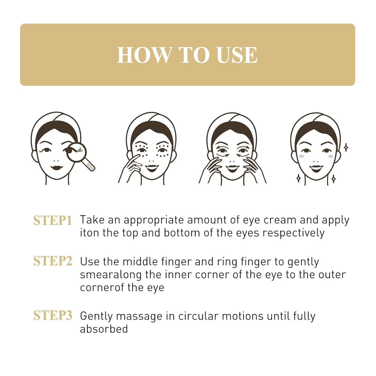 Firming Eye Cream, Instant Firming Eye Cream Against Bags | 1.05 oz Light Eye Essence Cream Firming for Removing Eye Bags, Dark Circles and Puffiness Odavom