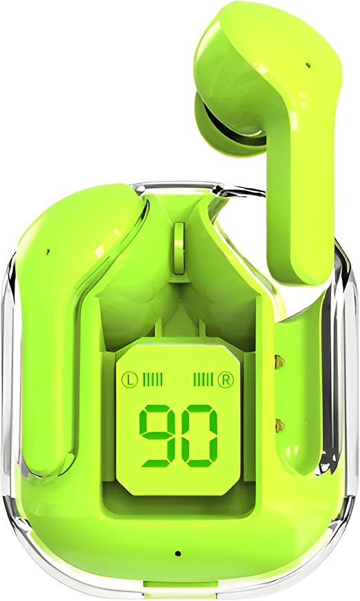 Wireless Earbuds, Bluetooth 5.3 Headphones in Ear with HiFi Stereo Bass, 4 ENC Noise Cancelling Mics Earphones 20H Playtime, Bluetooth Earbuds LED Display, IPX4 Water Resistant, USB-C Fast Charge