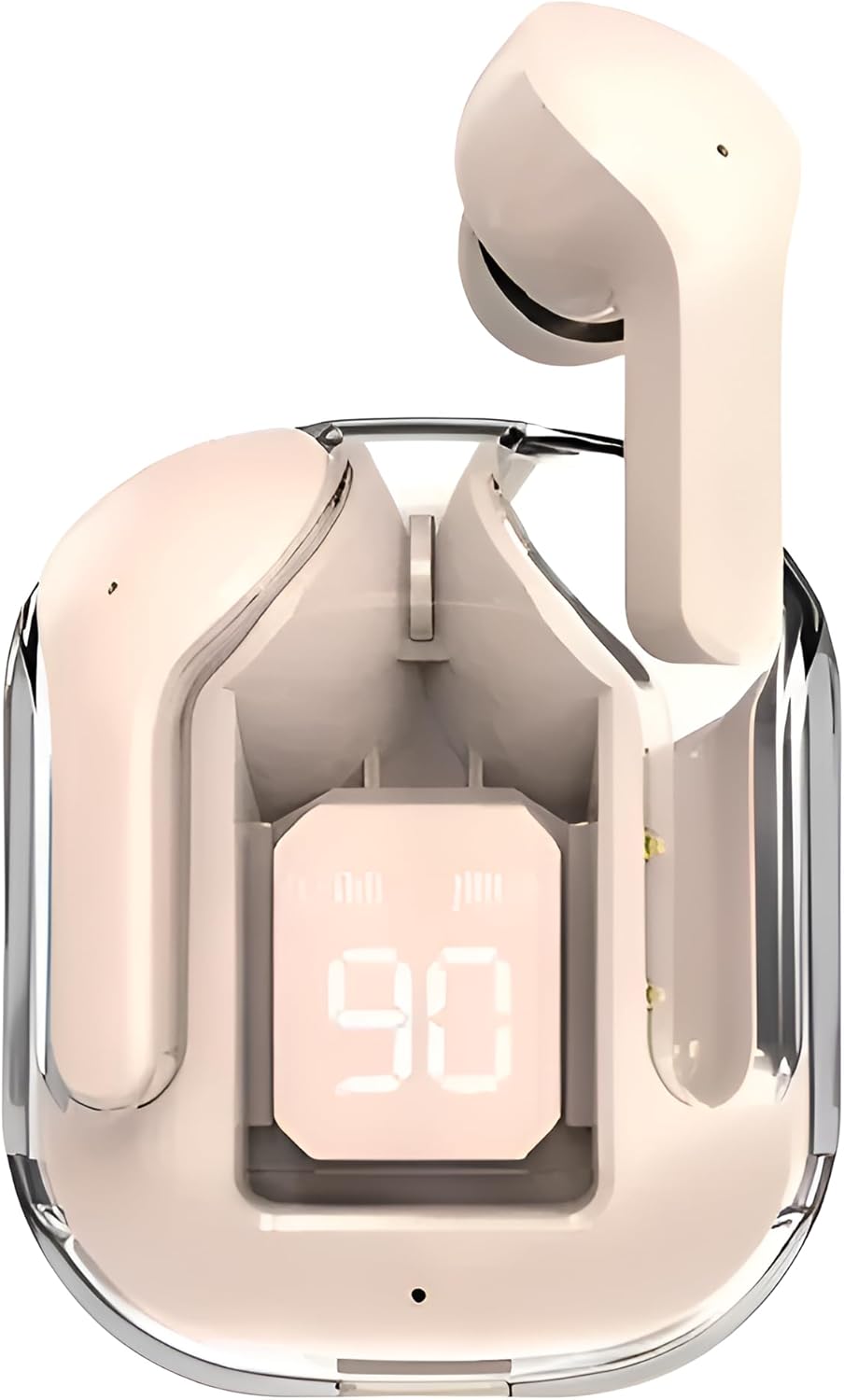Wireless Earbuds, Bluetooth 5.3 Headphones in Ear with HiFi Stereo Bass, 4 ENC Noise Cancelling Mics Earphones 20H Playtime, Bluetooth Earbuds LED Display, IPX4 Water Resistant, USB-C Fast Charge