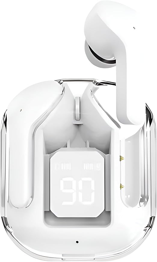 Wireless Earbuds, Bluetooth 5.3 Headphones in Ear with HiFi Stereo Bass, 4 ENC Noise Cancelling Mics Earphones 20H Playtime, Bluetooth Earbuds LED Display, IPX4 Water Resistant, USB-C Fast Charge