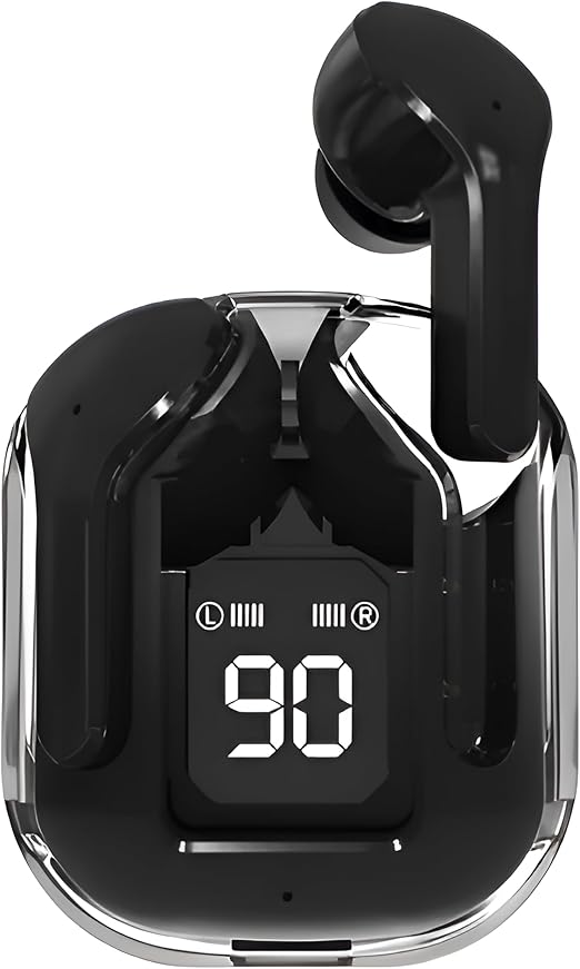 Wireless Earbuds, Bluetooth 5.3 Headphones in Ear with HiFi Stereo Bass, 4 ENC Noise Cancelling Mics Earphones 20H Playtime, Bluetooth Earbuds LED Display, IPX4 Water Resistant, USB-C Fast Charge