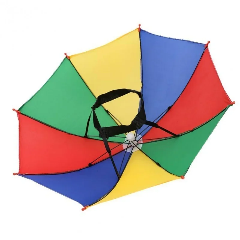 Children Outdoor Creative Sunshine Umbrella Foldable Windproof  Fishing Hiking Beach Camping Sun Protecto Head Hats