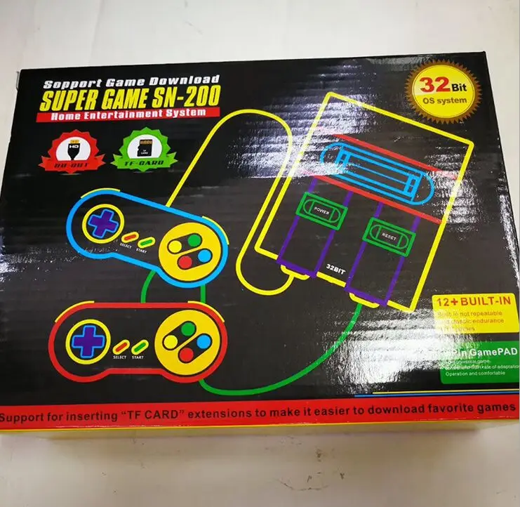 NEW HD Retro Game Console with TF Card Slot for Snes For Sega Megadrive Support Save & Load with 128 Different Games For Snes