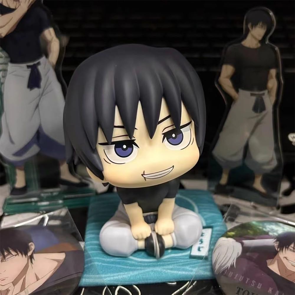 Anjinguang Geto Suguru Fushiguro Toji Figure Statue Anime Action Figur 10cm Mini Look Up Figuren Desktop Decoration Model Collection Gifts for Fans