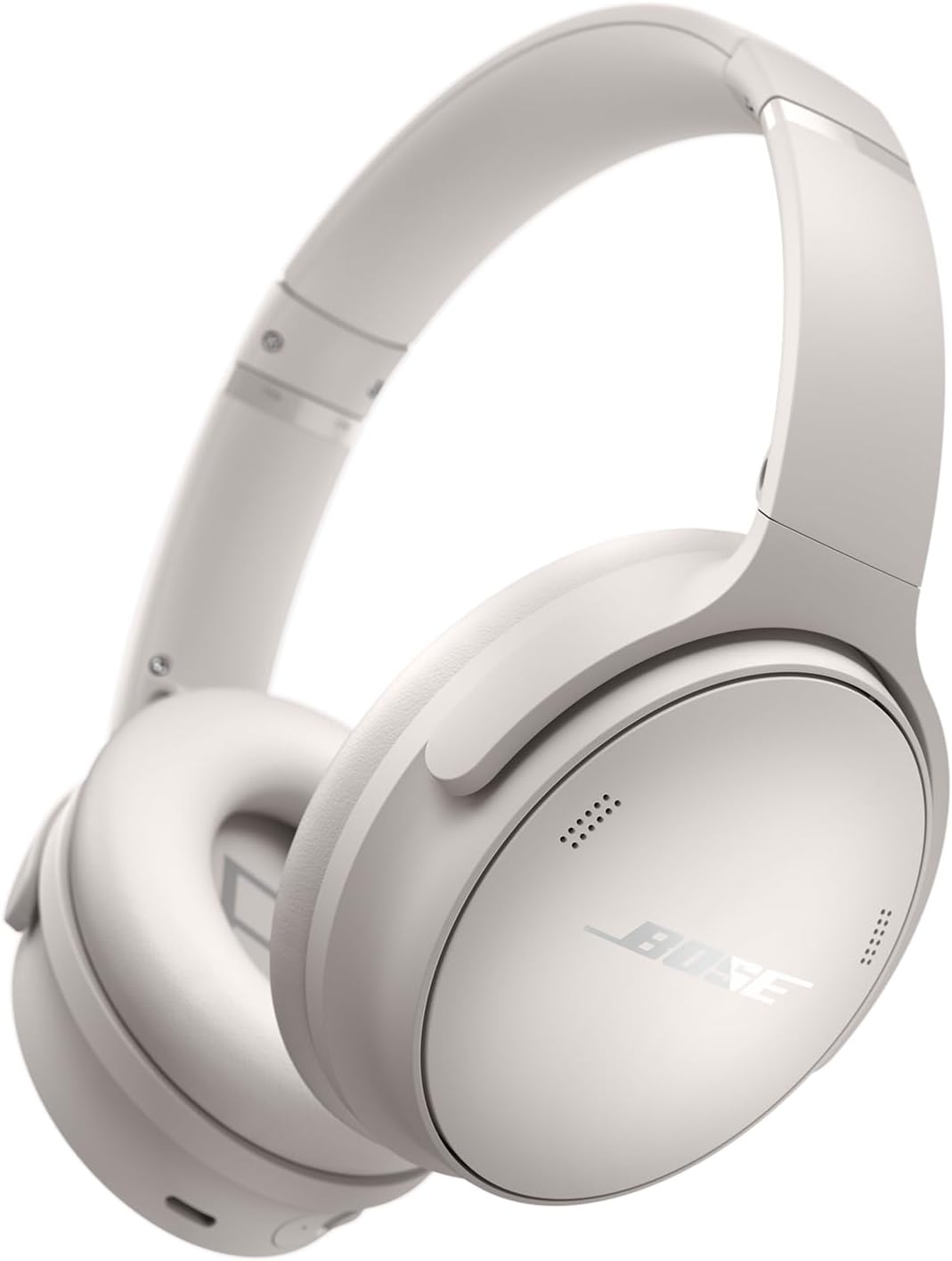 Bose QuietComfort Wireless Noise Cancelling Headphones, Bluetooth Over Ear Headphones with Up To 24 Hours of Battery Life, White Smoke