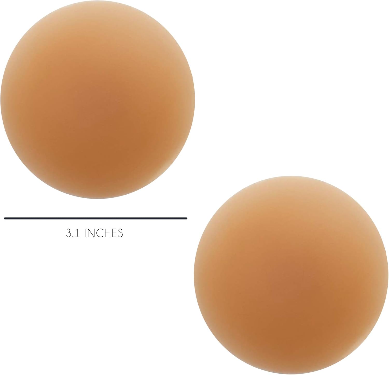 Neva Nude Reusable Silicone Nipple Covers - Invisible Seamless Pasties for Strapless or Backless Tops, Waterproof, USA Made