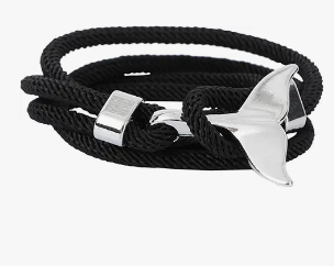 VALICLUD 2Pcs Whale Tail Bracelet Couple Wrist Wraps Daily Wearing Accessory Line Bracelet Rope Cuff Bracelet Hand Ornament Bracelets Stylish Bracelet Silica Gel Jewelry Lovers Do Not Fade