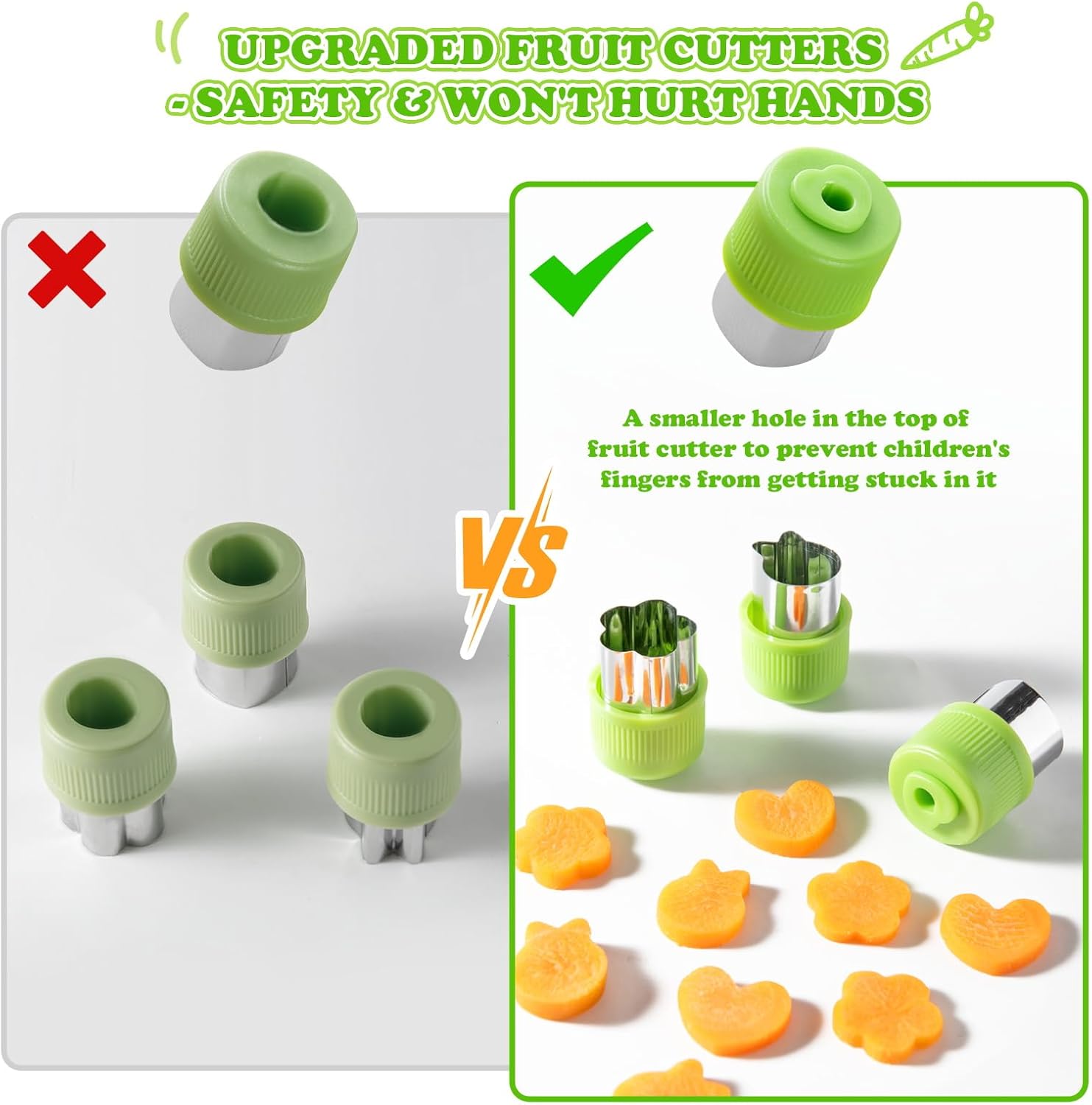 Mactoou Kids Kitchen Knives, 27 Pieces Kids Knife for Real Cooking, Toddler Safe Knives Set with Plastic Knife, Crinkle Cutter for 2 3 4 5 6 7 8 9 10+ Year Old Boys Girls