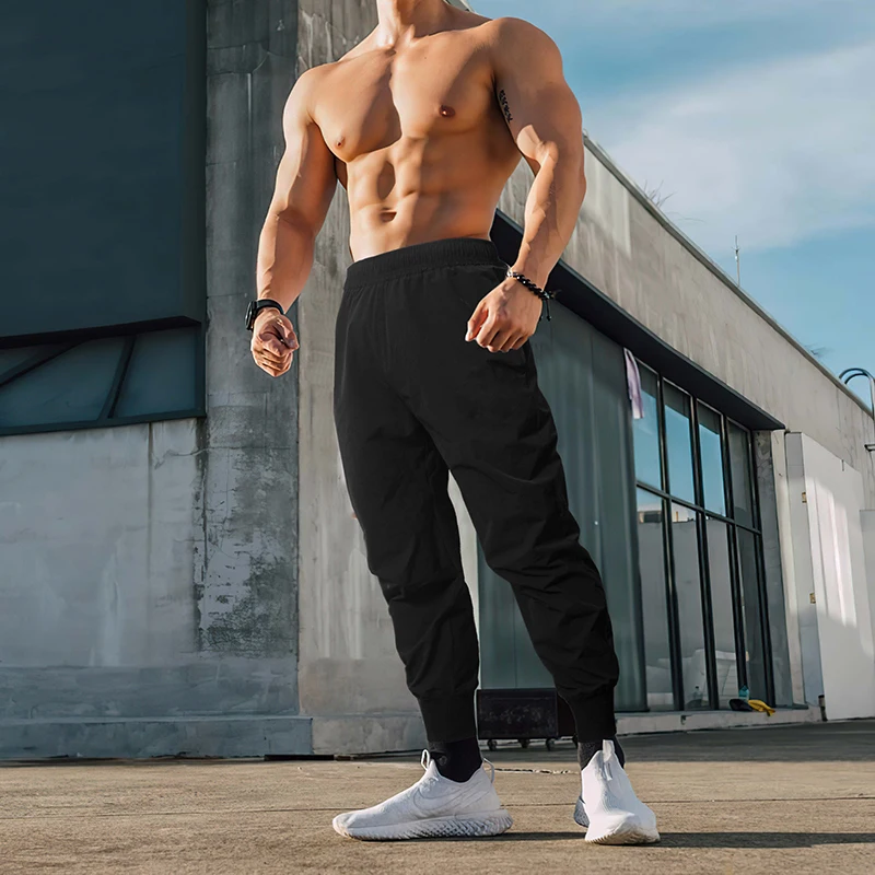 Joggers Pants Men Summer Fitness Sweatpants Running Pants Gym Clothing Men Jogging Trackpants Sports Pants Bodybuilding Trousers