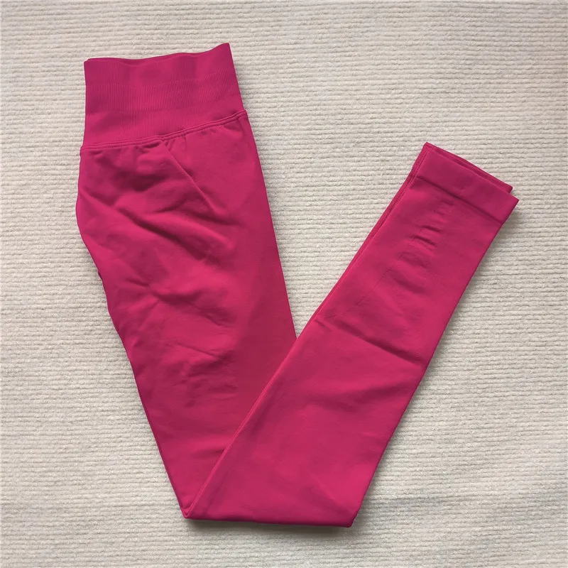 Seamless Sporty Leggings High Impact Yoga Leggings Fitness Pants Butt Lifting Tights Tummy Control Squat Proof Workout Tights