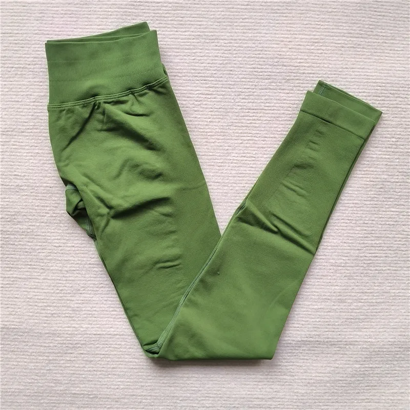 Seamless Sporty Leggings High Impact Yoga Leggings Fitness Pants Butt Lifting Tights Tummy Control Squat Proof Workout Tights