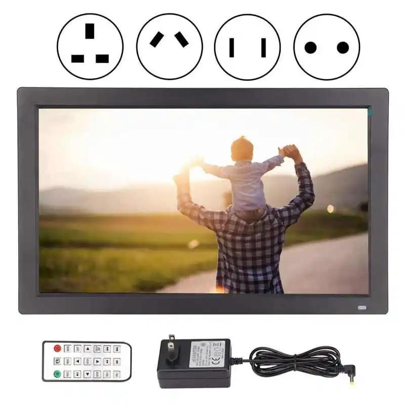 18.5 Inch Digital Picture Frame LED Backlight HD 1080P Full Function Digital Photo Frame Electronic Album Picture Music Video