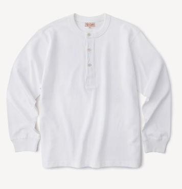1930s Loopwheel Cotton Henley Shirt