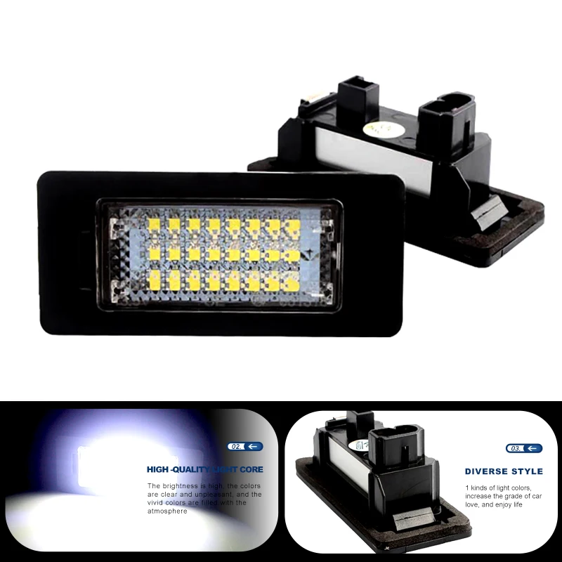 Car LED Number License Plate Lights For BMW 3 1 series 128i E90 sedan 325i 325xi 328i 335i xDrive 328xi 330i 330xi 335d 335xi