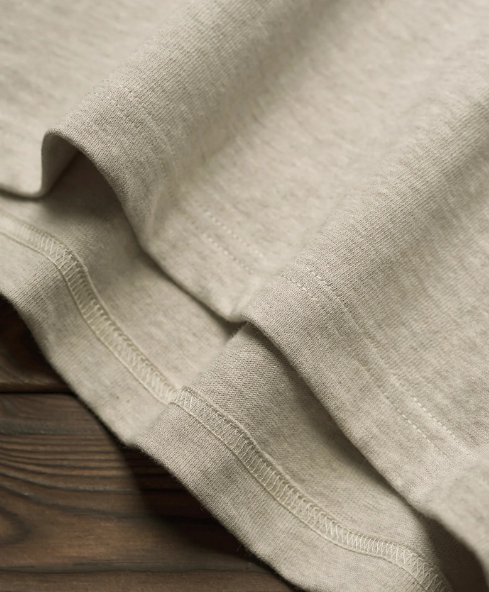 1930s Loopwheel Cotton Henley Shirt