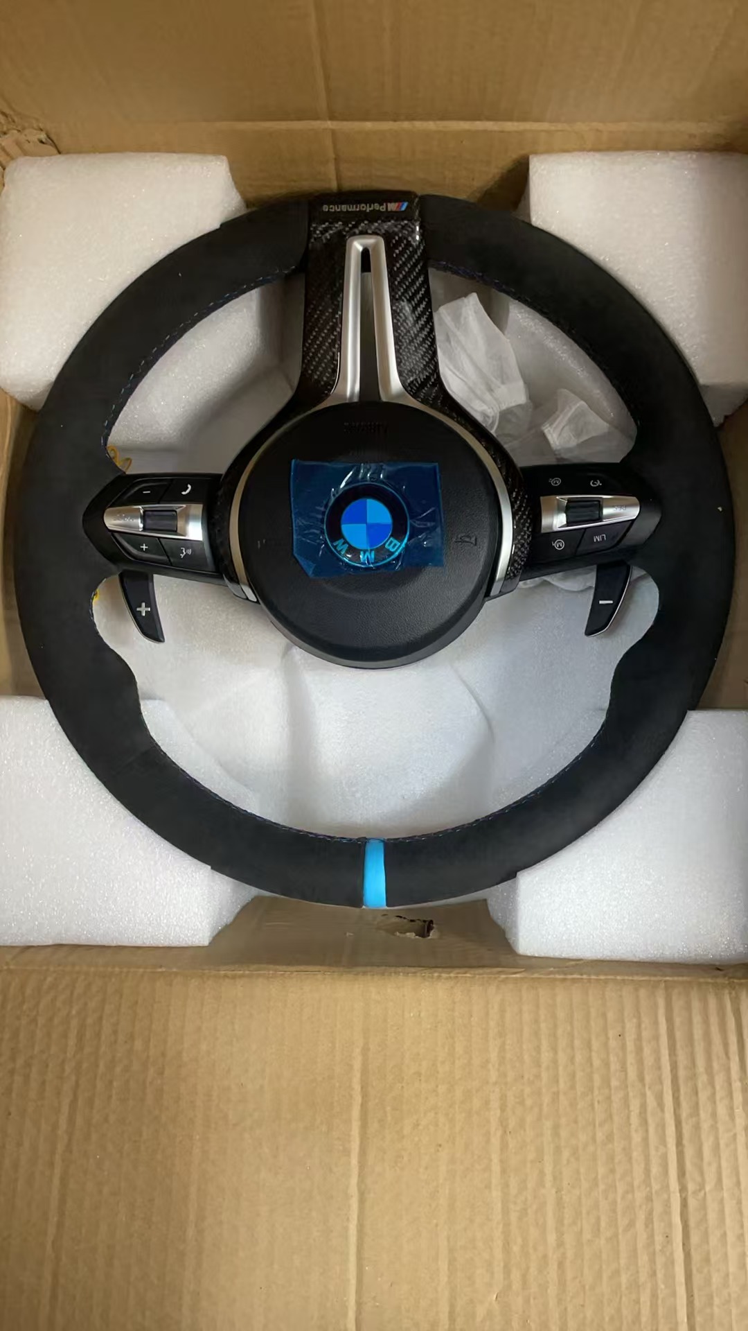For BmwM5 M6 F10 F90 F06 F12 F13 F91 F93 F11 F07 F06 F02E-F Series Sports Style Steering Wheel Upgrade carbon fiber