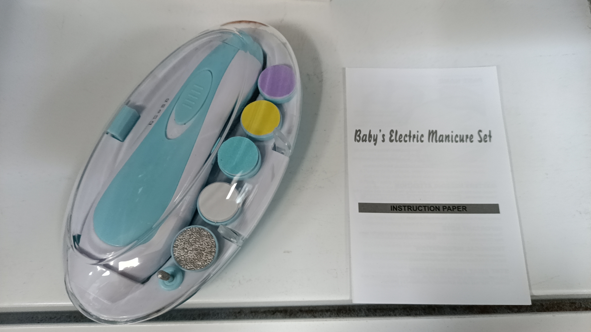 New Glowing Baby Nail Clippers Wholesale Children's Electric Nail Knife Finger Nail Care Tools Plastic Durable Safe For Babies