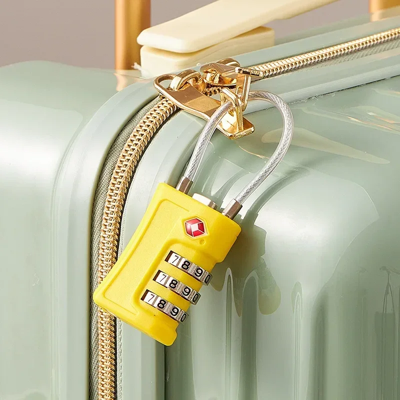 New TSA Customs Colorful Code Lock for Travel Luggage Password Changeable Lock Contrast Color Design Padlock Cabinet Locker