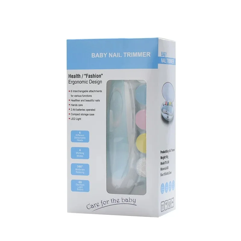 New Glowing Baby Nail Clippers Wholesale Children's Electric Nail Knife Finger Nail Care Tools Plastic Durable Safe For Babies