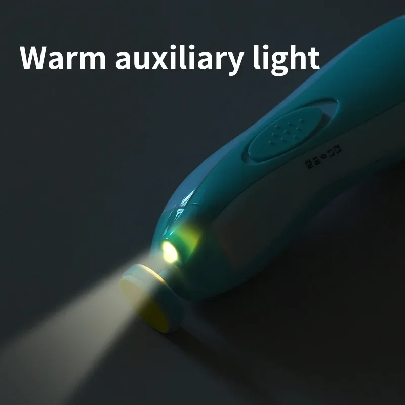 New Glowing Baby Nail Clippers Wholesale Children's Electric Nail Knife Finger Nail Care Tools Plastic Durable Safe For Babies