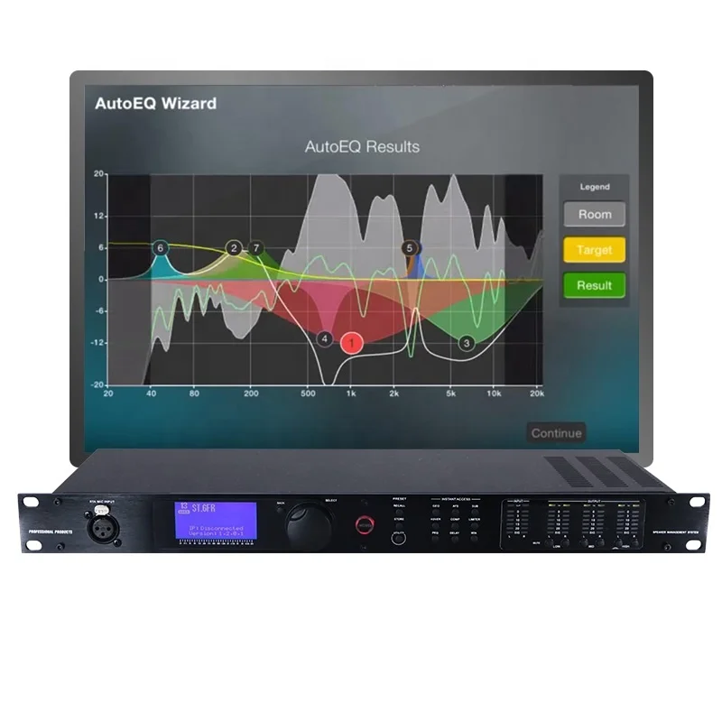Audio PA-2 2 In 6 Out DSP Speaker Management Digital Processor