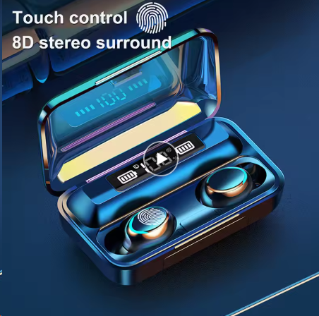 F9-5C Headphones Bluetooth Earphones Smart Earbuds Wireless Headset Wholesale Women Sport Men Display HiFi Microphones PK M25