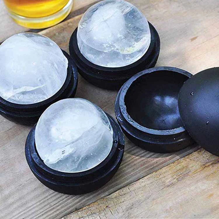 Best Wholesale Bpa Free Summer Portable Reusable Single Silicone Circle Round Shaped Sphere Ice Ball Cube Tray Maker Molds