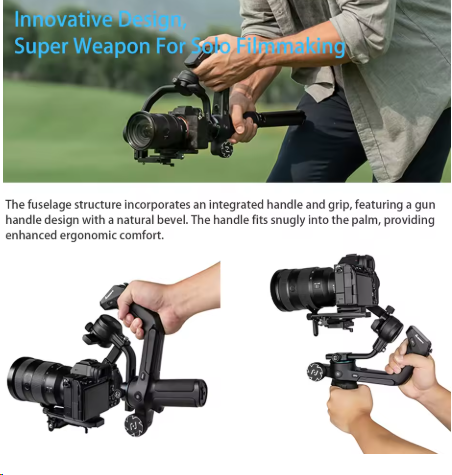 SCORP-C 3-Axis Handheld Gimbal Stabilizer Handle Grip for DSLR Camera Sony/Canon/Nikon with 2.5kg Load