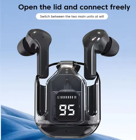 Wireless Earbuds, Bluetooth 5.3 Headphones in Ear with HiFi Stereo Bass, 4 ENC Noise Cancelling Mics Earphones 20H Playtime, Bluetooth Earbuds LED Display, IPX4 Water Resistant, USB-C Fast Charge
