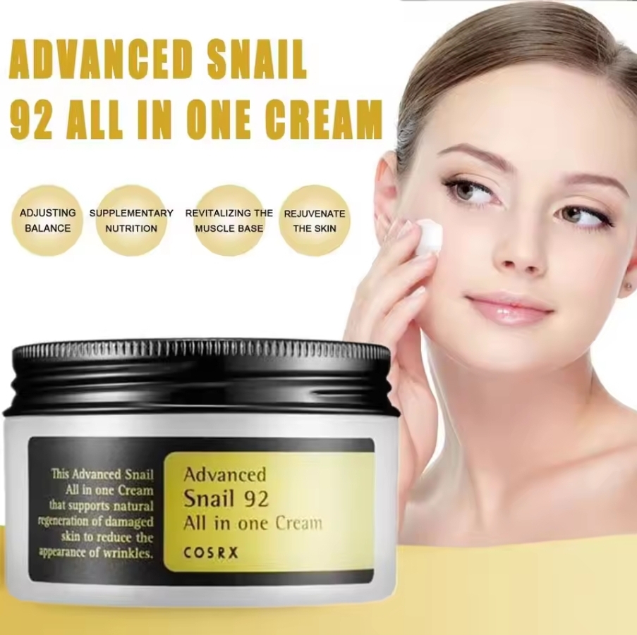 COSRX Snail Mucin 92% Moisturizer 3.52oz/ 100g, Daily Face Gel Cream for Dry, Sensitive Skin