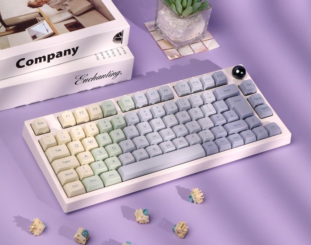 Monet UK Hot Swap RGB 2.4Ghz/Bluetooth 5.0/Wired Mechanical Keyboard