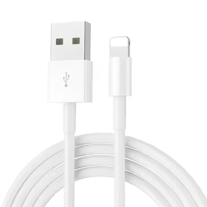 Wholesale 1M 2M 2.1a USB Fast Charger Data Cable For iPhone /7/8/SX/11 12 13 14 Max With Packaging