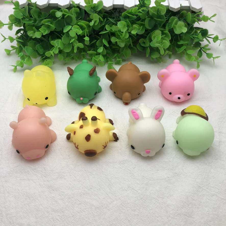 Party Favor Cute Soft Stress Relief Toys Big Size Sensory TPR Squeeze Squishy Animals Mochi Fidget Toys For Kids Adults
