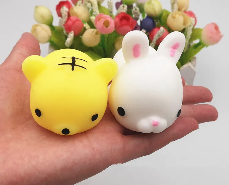Party Favor Cute Soft Stress Relief Toys Big Size Sensory TPR Squeeze Squishy Animals Mochi Fidget Toys For Kids Adults