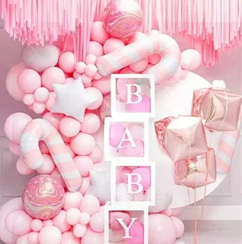Party Decorations Transparent Balloon Decorations Boxes Blocks Baby Shower Box Party Balloons