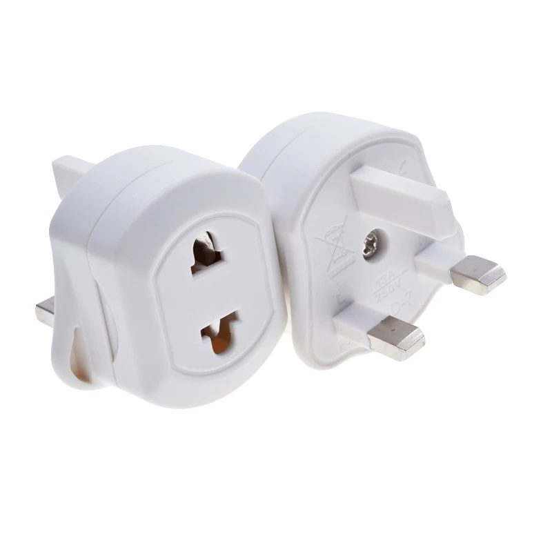 EU 2 Pin To 3 Pin UK Electric Power Shaver Toothbrush Plug Adaptor Converter Durable for Travel Socket Adapter