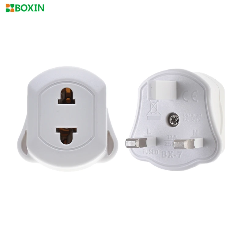 EU 2 Pin To 3 Pin UK Electric Power Shaver Toothbrush Plug Adaptor Converter Durable for Travel Socket Adapter