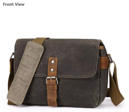 Retro Waterproof Camera Bag Photography Packages Dslr coffee color Shoulder Sling Case for Sony Nikon Canon Canvas Mini Single Messenger