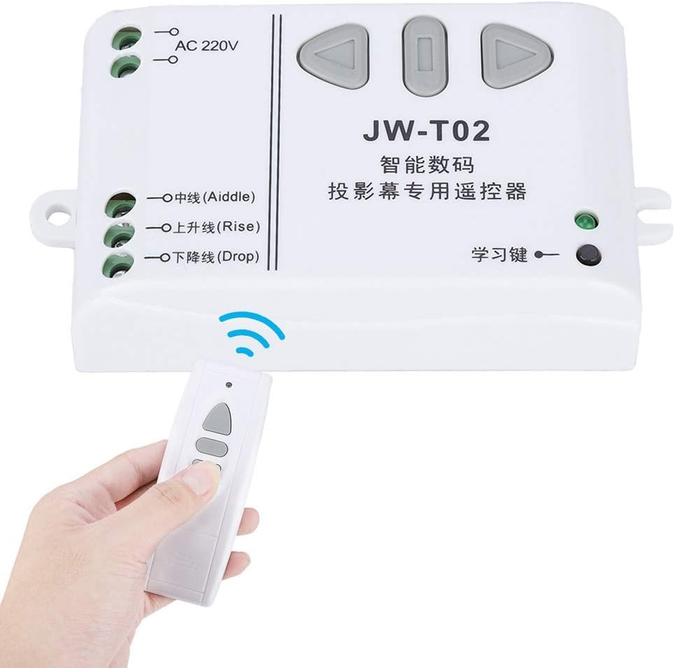 Projector Screen Switch, Universal Projection Screen Wireless Remote Control Switch Up Down Reversing Controller(433MHZ)
