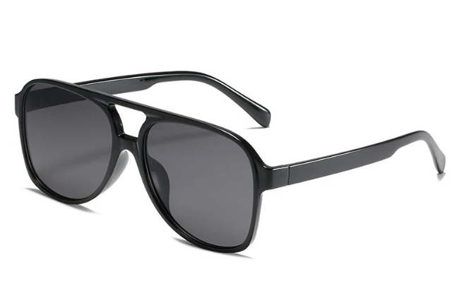 Vintage Double Bridge Square Aviation Sunglasses 2023 Women Men Retro Sun Shades Logo Custom Glasses 2024